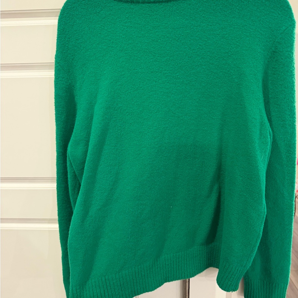 Wicked Green Sweater with Pink Logo M - Picture 3 of 3